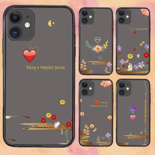 Commemorate Love Cute For iPhone 11 Case 6 Mini Pro XS Max X XR 11 8 Plus Luxur Soft TPU Airbag Cover 12Pro 11Pro 12Mini