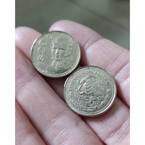 21mm Moxico 20 dollar America Coins Old Original Infrequent Coin Commemorative Edition 100% Real