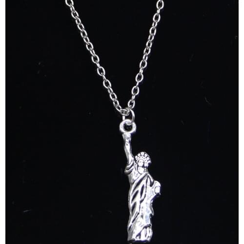 New Fashion Necklace 34x10mm statue of liberty new york Pendants Short Long Women Men Colar Gift Jewelry Choker