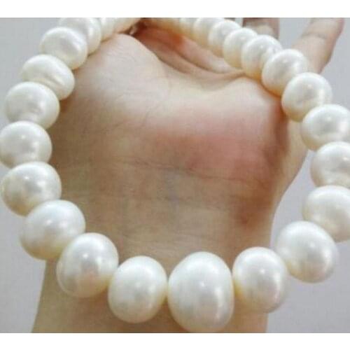 Fashion jewelry noble jewelry Freshwater 11-13mm WHITE PEARL NECKLACE 14k gold