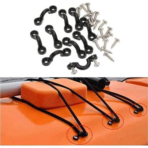 Kayak Canoe C Type Handle Buckles with Screws Deck Loops Pad Eye Hardware
