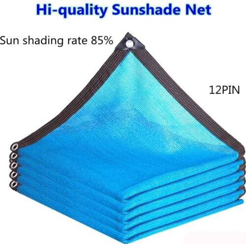 Anti-UV Blue Sun Shading Net Succulent Plant Sunshade Net Courtyard Balcony Cover Shade Sail 90% UV Protection Mesh Netting