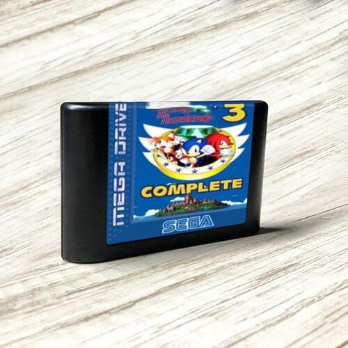 Soniced 3 - EUR Label Flashkit MD Electroless Gold PCB Card for Sega Genesis Megadrive Video Game Console