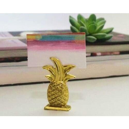 Wedding Party Favors Supplies Table Decoration Gold Pineapple Place Card Holder 100pcs