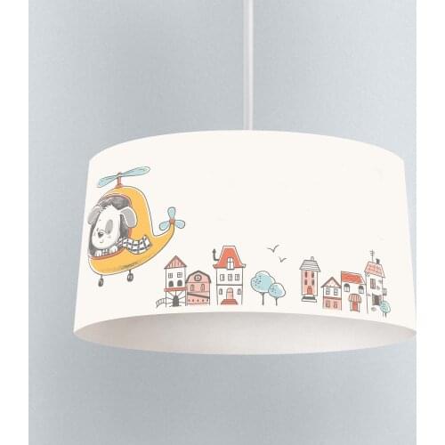 Lamp For Kids Bedrooms Light Chandelier for Living Room Childrens Room Dog Driving Helicopter House Home Model 136