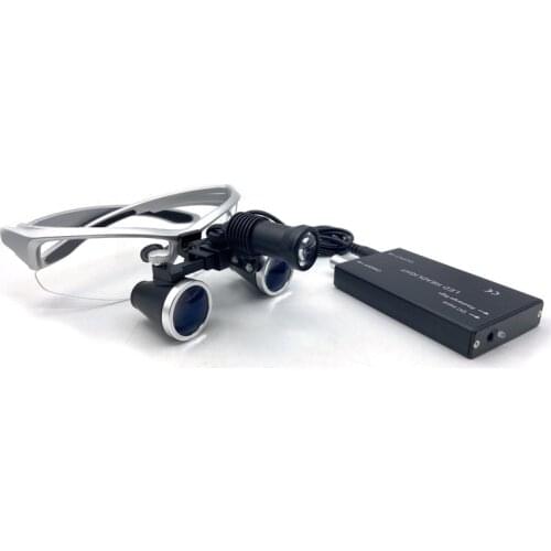 High Quality 2.5/3.5X Surgery Surgical Medical Dental Loupes Binocular Magnifier 5WLED Focus Headlight Headlamp