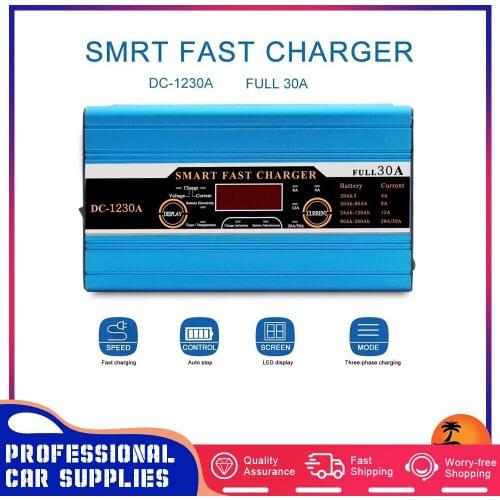 12V 30A Leisure LCD Battery Charger Car Battery Charger For Caravan Campervan Motorhome Marine Boat
