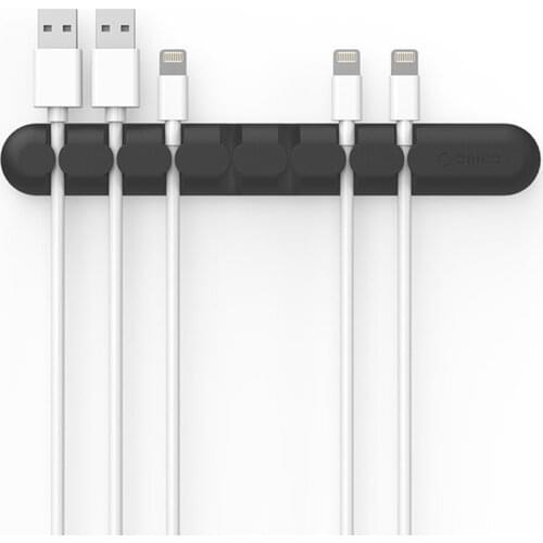 Cable Clips Cord Organizer 7 Holes Flexible For USB Power Cord Wire Car Desk Home Office Mouse Holder Clip Phone Desk Management