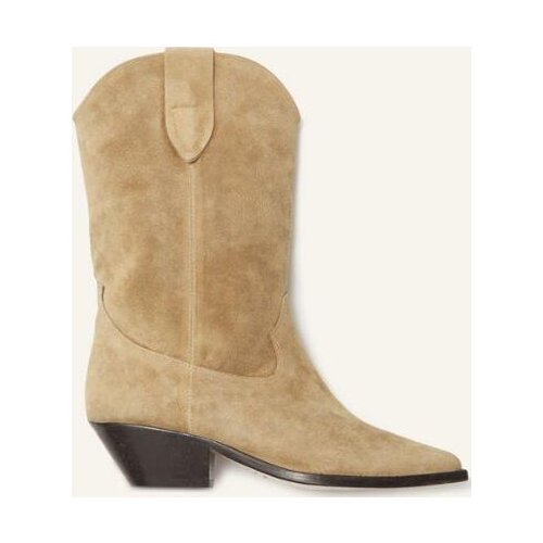 Woman Duerto Boots 100% Calfskin Leather Suede Santiag Boots Heel: 4 Cm / 1.5 Inch Shoes