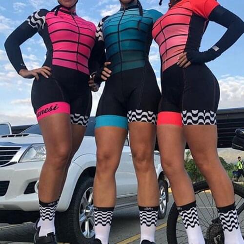 Frenesi cycling jumpsuit womens summer triathlon cycling clothing short sleeve skinsuit bike skinsuit