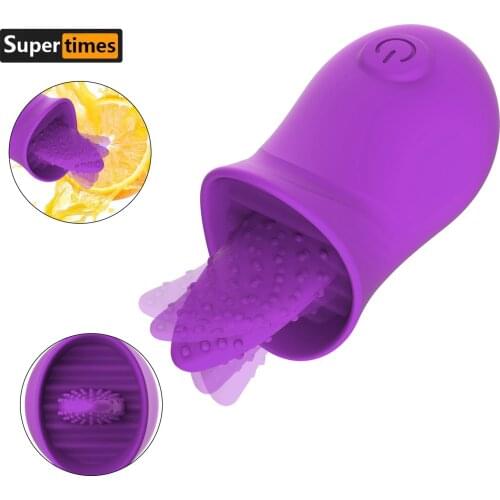 G Spot Sucking Tongue Vibrator Clit Nipple Sucker for Women Clitoris Orgasm Stimulator Oral Pussy Licking Sex Toys for Women