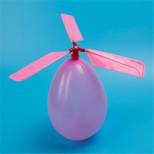 1 Set Outdoors Toys Classic Balloon Inflatable Airplane Helicopter For Kids Children Flying Sports Birthday Gift Random Color