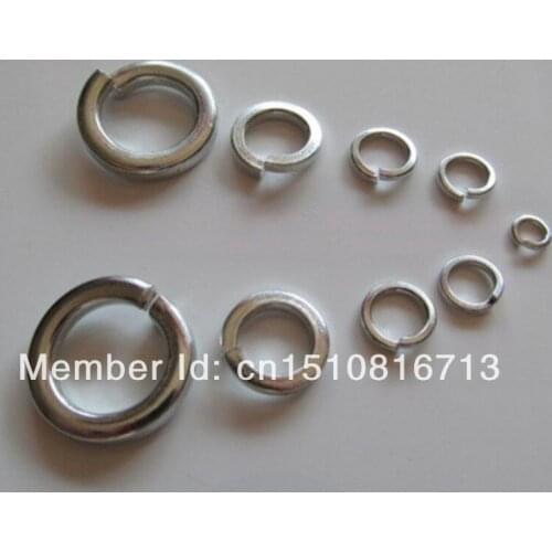 1000pcs M2.5 304 Stainless Steel Spring Washers Split Lock Washers