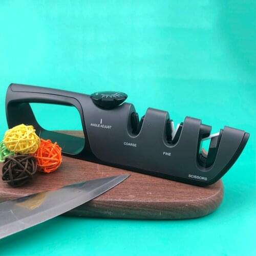 2021 new sharpener fixed angle sharpening carbon steel material function 3 in one adjustable size quick sharpening hot sale