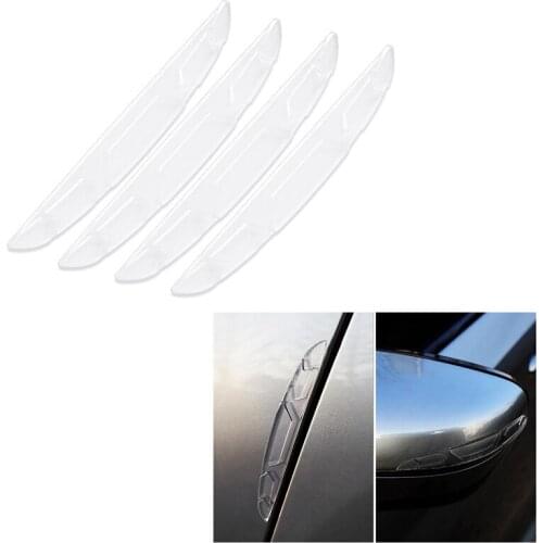 4pcs/pack Car Door Bumper Strip Protection Strip Scratch Protector Car Door Crash Blade Car Anti-collision