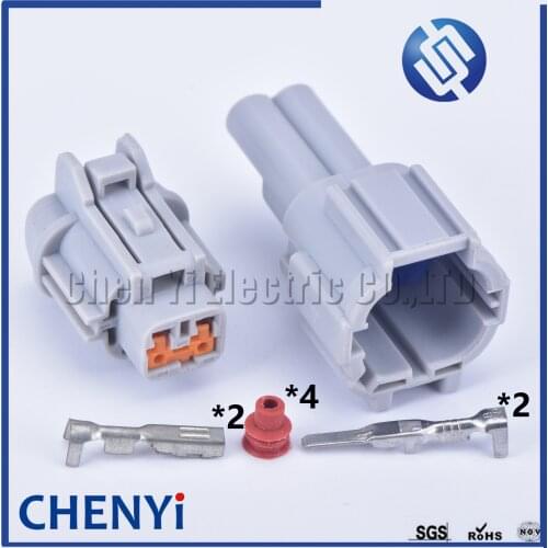 5 set 2 pin car waterproof auto connector 2.2 male or female fog lights plug socket kits juke DRL for Nissan 6185-0867 6188-0554