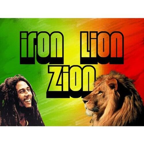 Full drill Diamond "Bob Marley & lion" DIY 5D Diamond Painting Cross Stitch Home Decor Picture Of Rhinestone Handmade WG1741