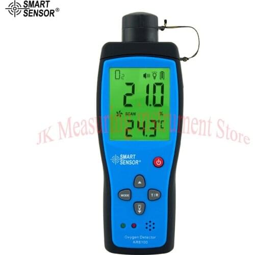 Smart Sensor AR8100 Handheld Precision O2 Oxygen Detectors Meter Tester