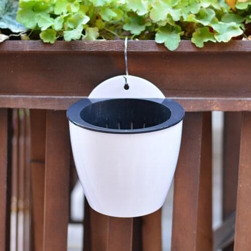 Automatic Water Absorption Lazy Flower Pot Water Culture Hydroponics Wall Hanging Basin Plant Bonsai Storage Holder Basket Pots
