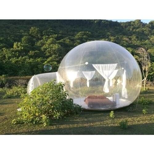 Free Shipping Free Air Blower Bubble Dome House 3M 4M Inflatable Bubble Tent For Camping Bubble Tree/Igloo Tent Clear Showcase