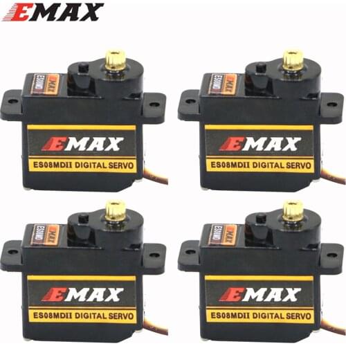 EMAX ES08MD 4.8-6.0V 2.0/2.4 kg.cm Mini Metal Gear Digital Servo Compatible With Futaba JR For TREX 450 Airplane Toys