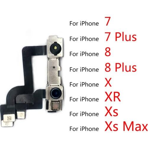 For IPhone 7 8 Plus X XR XS Max Front Facing Camera With Proximity Light Sensor Flex Cable Distance Sensing Connector