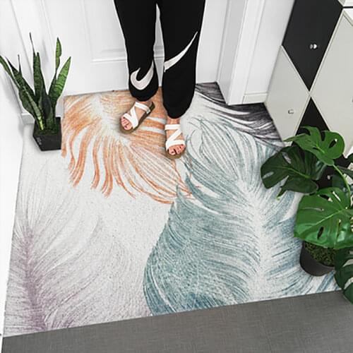 Indoor Doormat Front Door Mat Non Slip Rubber Backing Super Absorbent Trapper Mats Entrance Door Rug Shoes Scraper Area Rugs
