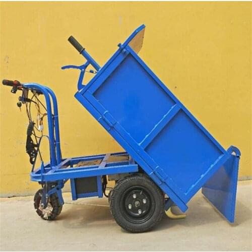 500kg Driving Style Motorized Wheelbarrow Electric Wagons Battery Powered Garden Carts