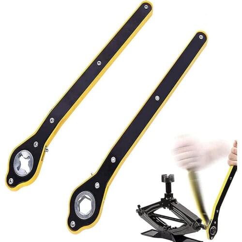 4cps Tire Wheel Lug Wrench Auto Labor-saving jack ratchet wrench Scissor Jack Garage Handle labor-saving wrench Phillips wrench
