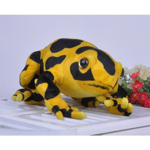 Simulation yellow frog plush toy about 40cm soft throw pillow birthday gift b0347