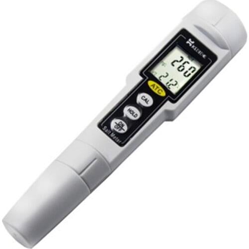 Kedida 9999 mg/L Pen Type Digital Salt Meter Waterproof ATC Salinity Tester Aquarium Water Quality Salt Value Measure Monitor