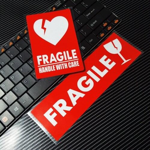 LuLuSticker #248 HANDLE WITH CARE FRAGILE Reflective Warning Remark Waterproof Fashion Car Motorcycle Bicycle Stickers Decals