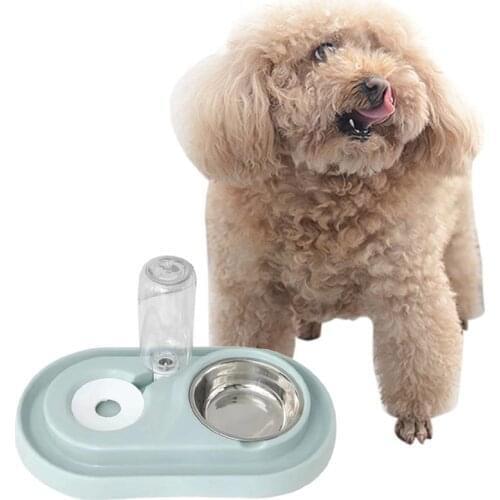 Pet Bowl Creative Non-slip Splash-proof Automatic Dog Water Bowl Cat Food Bowl
