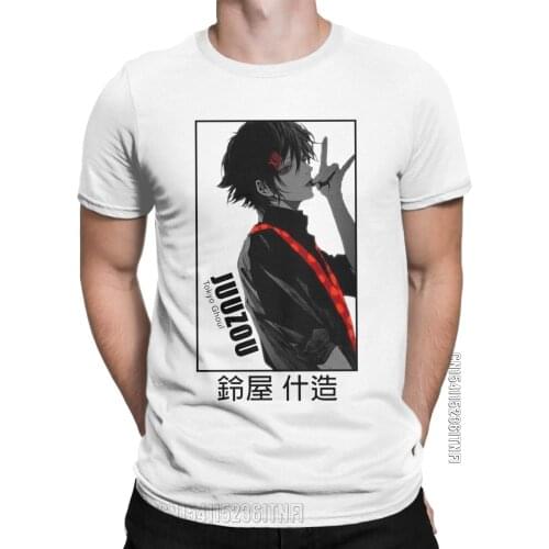 Juuzou Suzuya Tokyo Ghoul T Shirt For Men 100% Cotton Cool T-Shirts O Neck Tees Classic Short Sleeve Tops New Arrival