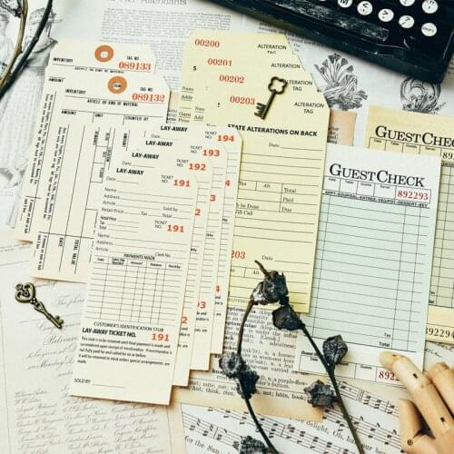 KSCRAFT 70PCS Vintage Tags Series Material Paper Set for Scrapbooking DIY Projects/Photo Album/Card Making Crafts