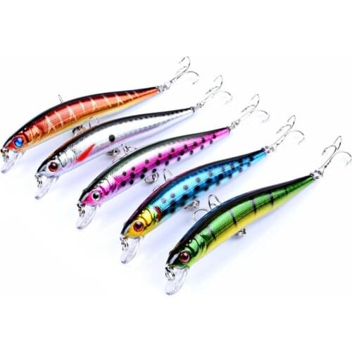 5pcs Jerkbait Minnow Artificial Bait Kit Crankbait Fishing Baubles Set Of Wobbler For Pike Bass Fishing Lure/Accessories/Tackle