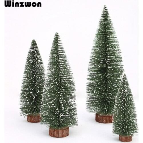 15-30cm Mini Christmas Tree Table Ornaments Small Pine Tree Placed In The Desktop For Home Decoration Christmas New Year Gift
