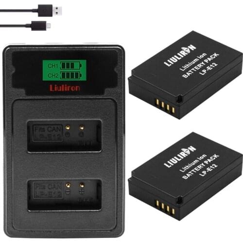 NEW Bateria LP-E12 LP E12 Battery For Canon EOS M50, EOS M100,100D Kiss X7 Rebel SL1 Camera