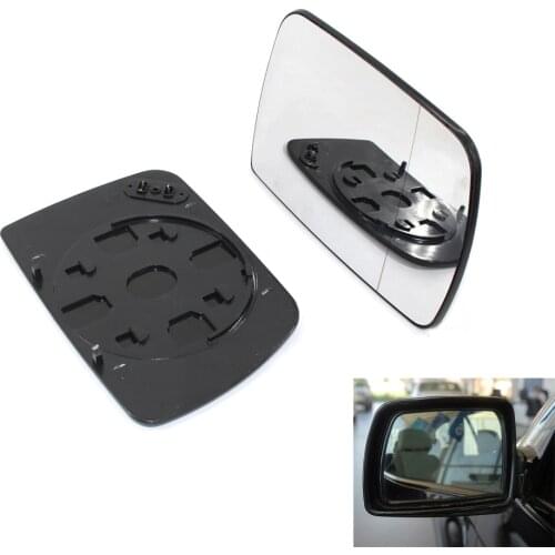 Pair Car Door Wing Mirror Glass Heated Fit For BMW X5 E53 99-06 White