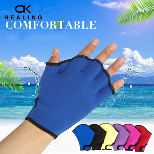 Webbed Gloves Swimming Paddles Palm Wet Scuba Gloves Hand Paddle Surfing Scuba Diving Equipment Neoprene Gloves Water Resistance