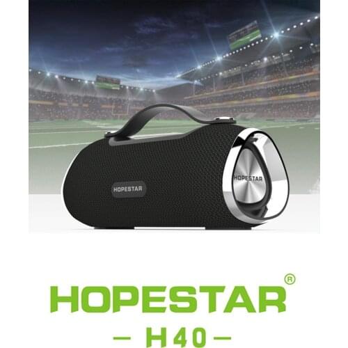Hopestar H40 Outdoor Waterproof Bluetooth Speaker Portable 3D Stereo Subwoofer MP3 Player Speaker FM Radio TF USB Music Center