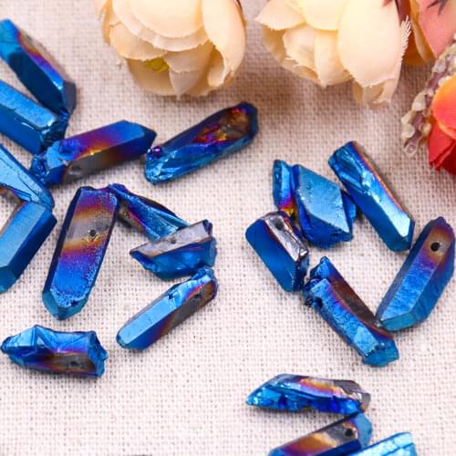 20 PCS Natural Lapis Tusk Irregular Shaped Gravel Bracelet Jewelry Accessories DIY Accessories Crystal Energy Healing Home Decor