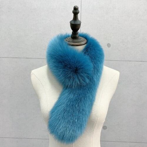 Winter faux rabbit fur scarf solid color soft fluffy fur collar long winter women warm fur scarves christmas gift shawls