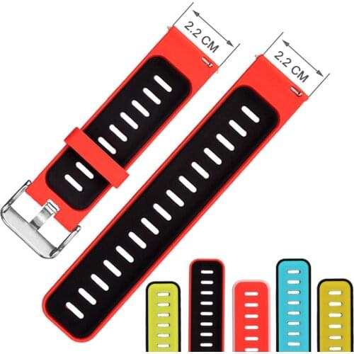 Silicone Watchband Straps For Amazfit pace For Samsung Gear S3 For EX18 G01 G02 GV68 Smart Watch Universal 22mm Watches Straps