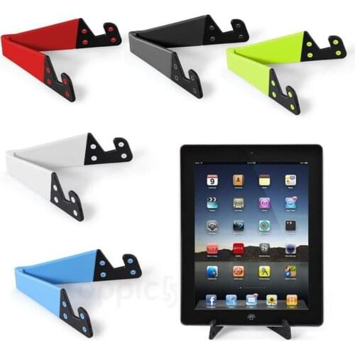 Foldable Mobile Cell Phone Stand Holder for Smartphone & Tablet PC Universal V-Shaped Adjustable Support
