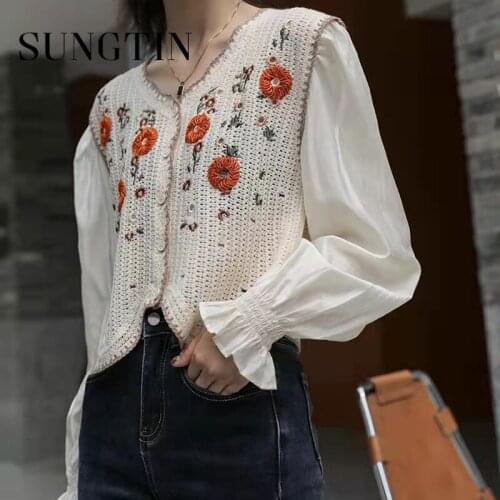 Ажурные блузки Sungtin China At AliExpress