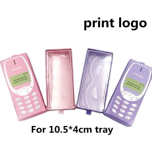 The phone Eyelash Packaging Box Bulk Wholesale Custom 3D Mink Lashes Boxes Packaging With Logo Makeup Set Eyelashes Case Pack