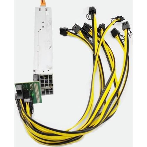 1400W DPS-1200MB A D1200E-S0 1400W ATX Mining Bitcoin Power Supply High Efficiency for Ethereum ETH S9 S7 L3 GPU