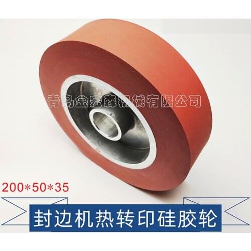 High temperature heat transfer rubber wheel hot stamping door special rubber roller for hot transfer rubber door