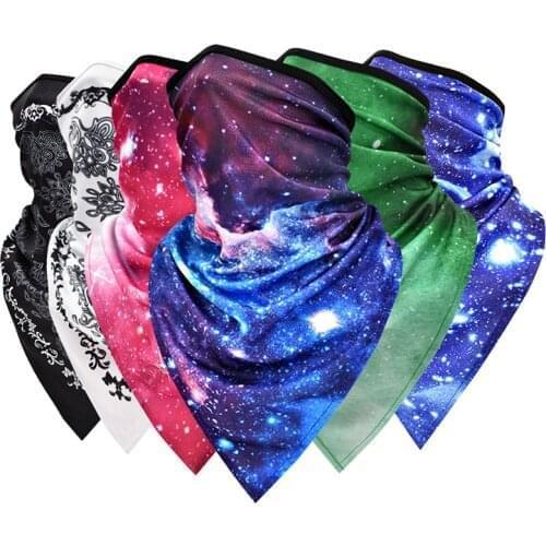 Wosawe Cycling Face Cover Moisture Wicking and Quick Drying Dust Protection Cycling Triangle Scarf Cycling Equipment